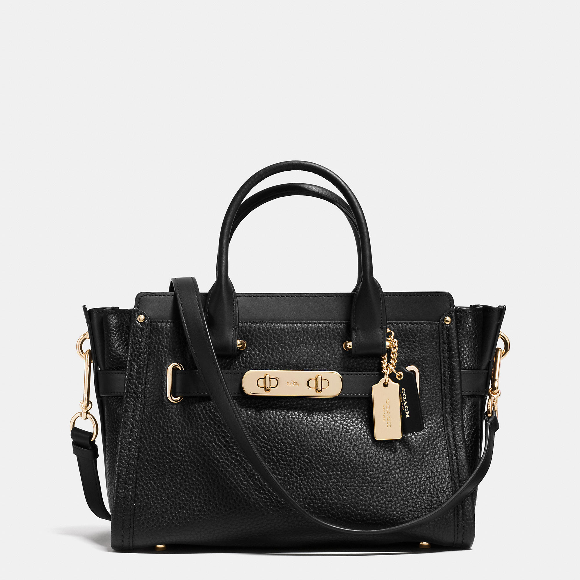 Coach Swagger 27 In Pebble Leather | Coach Outlet Canada - Click Image to Close